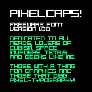 PixelCaps! font