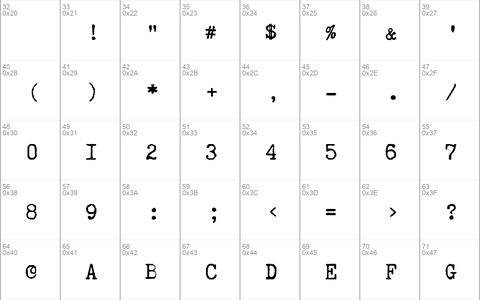 Truetypewriter PolyglOTT Regular