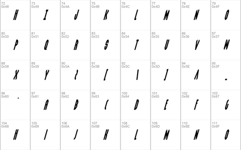 Grendel's Mother Condensed Italic