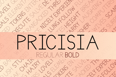 Pricisia font