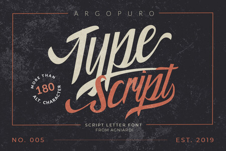 Argopuro Script Demo font