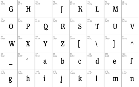 WaverlyBoldCondensed Regular