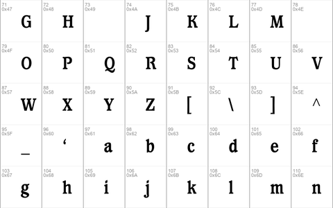 WaverlyExtraBoldCondensed Regular