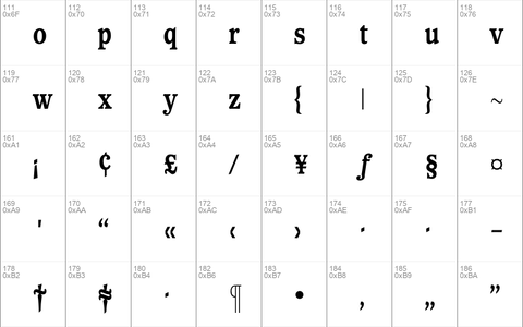 WaverlyExtraBoldCondensed Regular