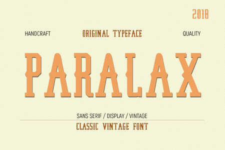 Paralaxdemo font