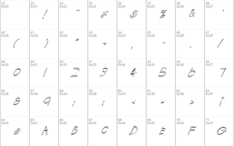 FZ HAND 22 HOLLOW ITALIC