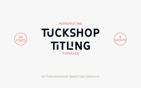 Tuckshop font