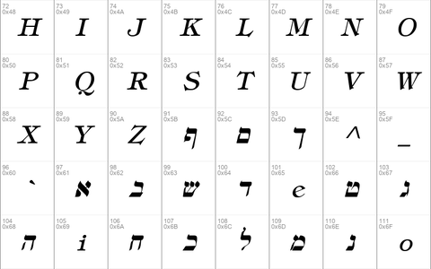Hebrew Italic