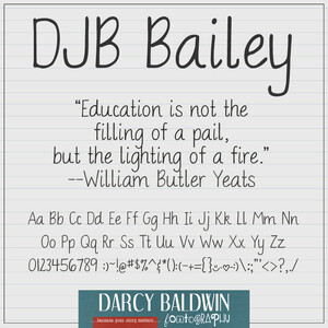 DJB Bailey font