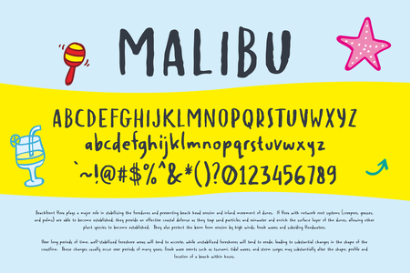 Malibu demo font