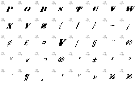 FZ UNIQUE 25 MANGLED ITALIC