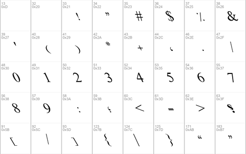 Italic Outline Art