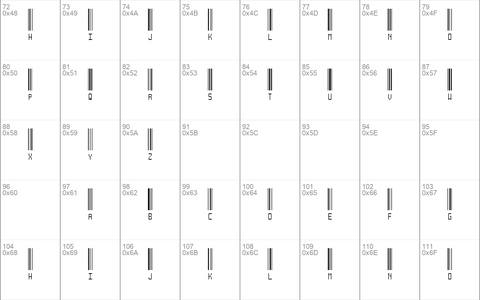 Another barcode font