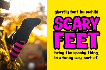 Scary Feet demo font