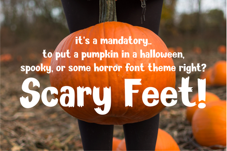 Scary Feet demo font