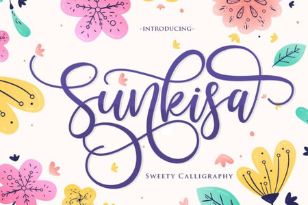 Sunkisa font