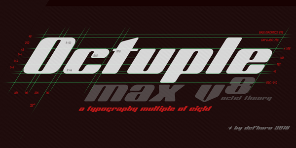 Octuple max font