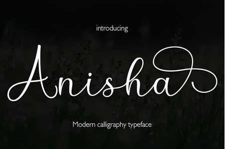 Anisha font