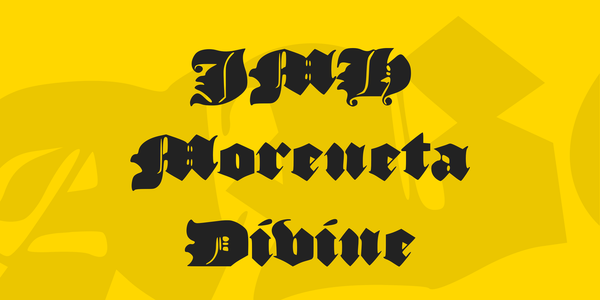 JMH Moreneta Divine font