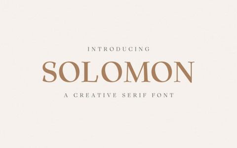 Solomon Semi Demo font