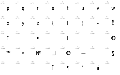 HelvCondenced Regular