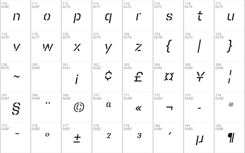 PacifistaMB-Italic &