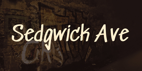 Sedgwick Ave font