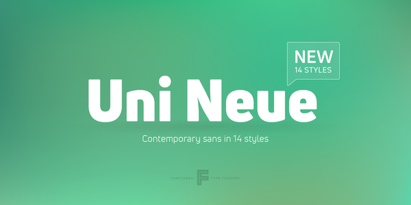 Uni Neue font