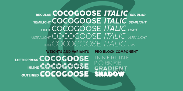Cocogoose Pro Block Gradient font