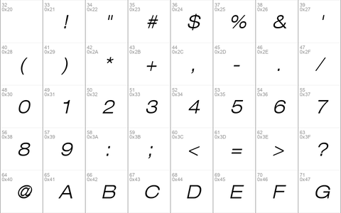 Helvetica43-ExtendedLight LightItalic
