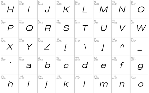 Helvetica43-ExtendedLight LightItalic