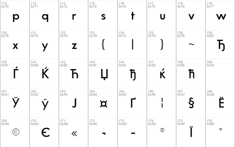 GlasnostDemibold Regular