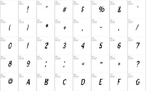 Jitter-Condensed Italic