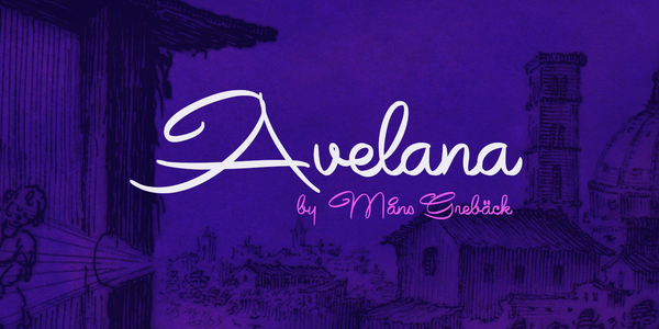 Avelana Medi PERSONAL USE font