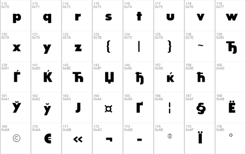 GlasnostExtrabold Regular