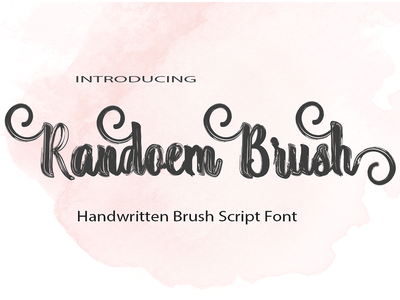 Randoem Brush font