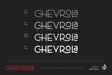 AL_CHEVROLA-3 PersonalUseOnly font