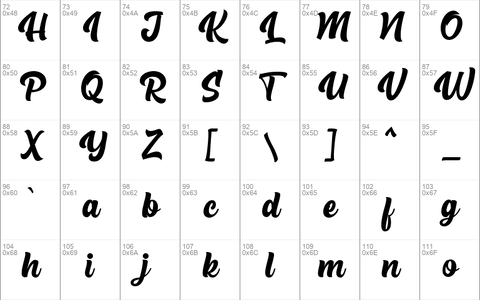 The Rughton Script font