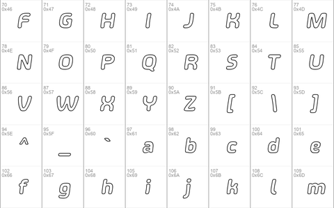 SHA Outline Italic