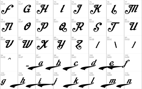 Aisha Script Swashes