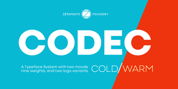 Codec Warm Trial font