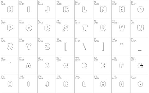 ChubbyOutline Regular