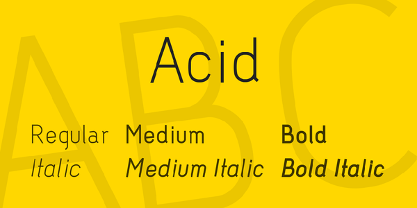 Acid font