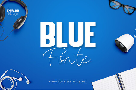 Blue Fonte Sans