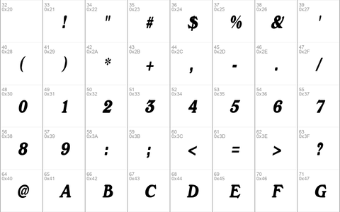 DictionaryCondensed Italic