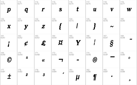 DictionaryCondensed Italic