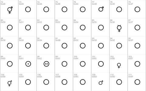 Female and Male Symbols