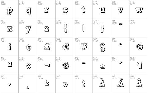 AliBeckerShadow-ExtraBold Regular