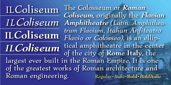 Coliseum-Bold font