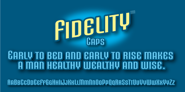 FidelityCaps font